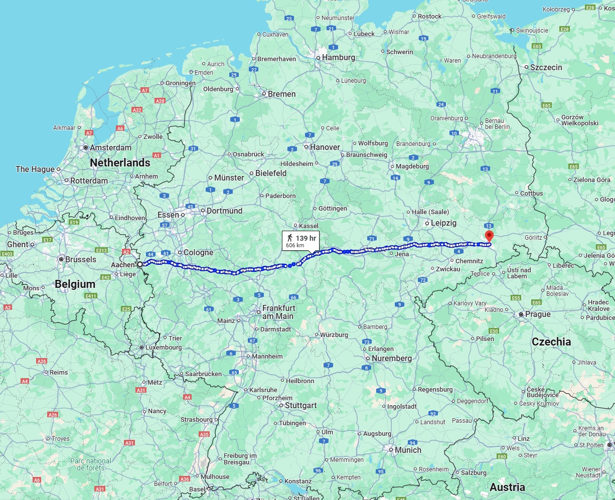 Anreise von Aachen Zu Dresden Über 