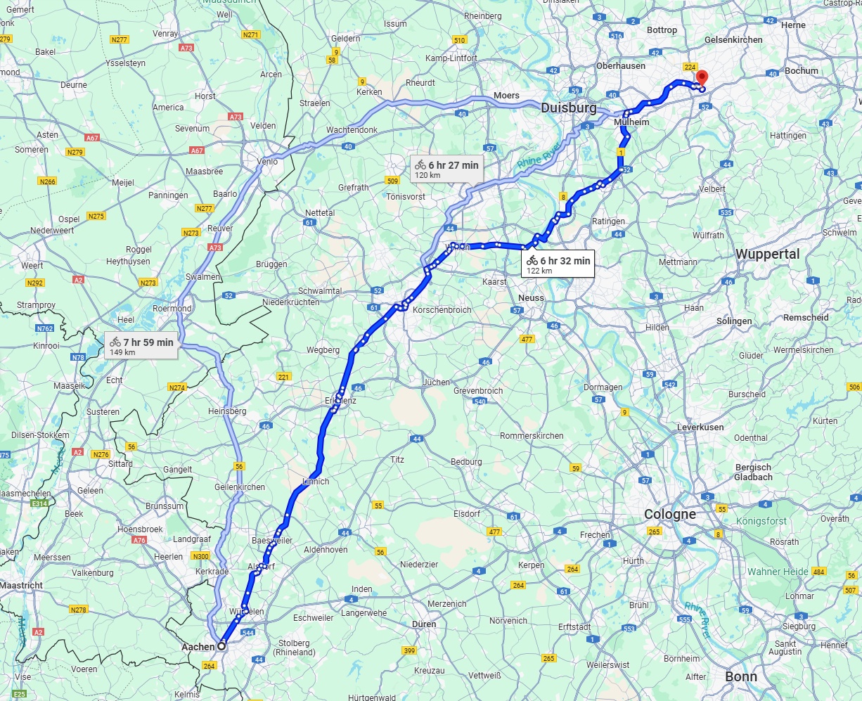 Anreise von Aachen Zu Essen Über 