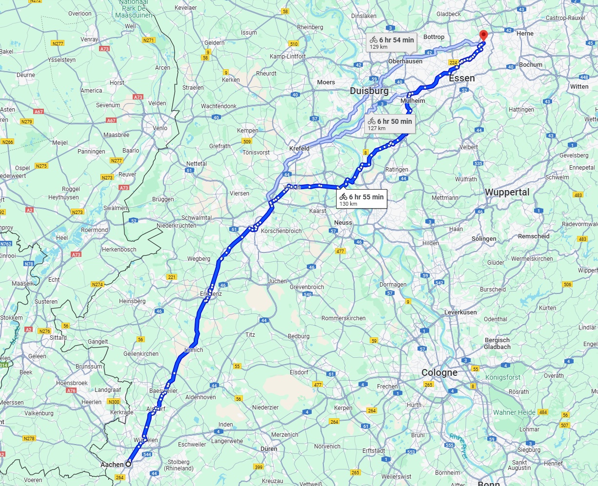 Anreise von Aachen Zu Gelsenkirchen Über 