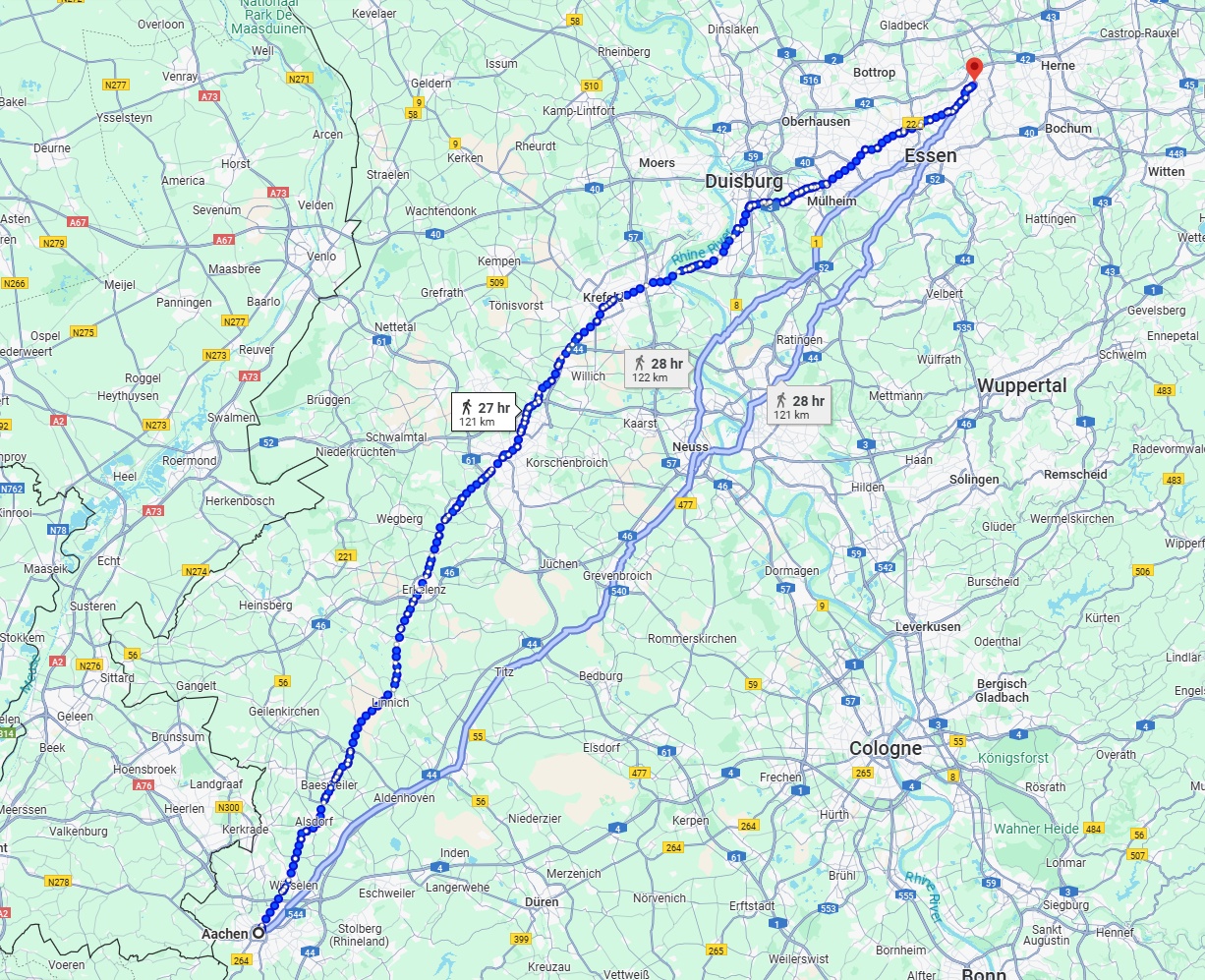 Anreise von Aachen Zu Gelsenkirchen Über 