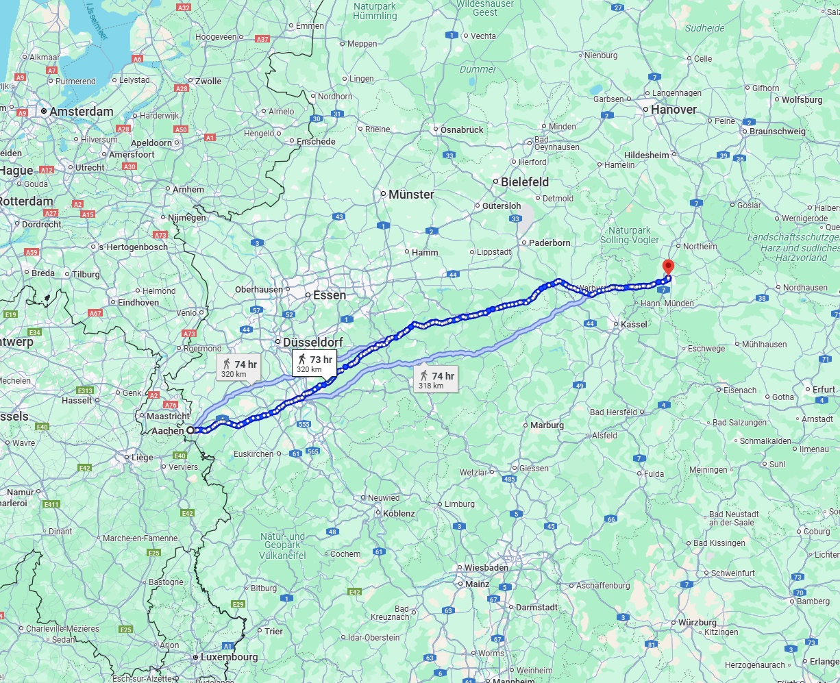 Anreise von Aachen Zu Göttingen Über 
