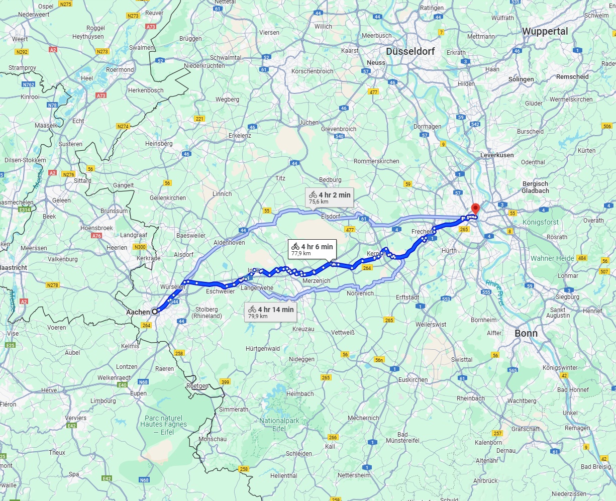 Anreise von Aachen Zu Köln Über 