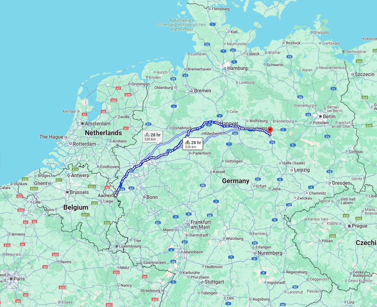 Anreise von Aachen Zu Magdeburg Über 