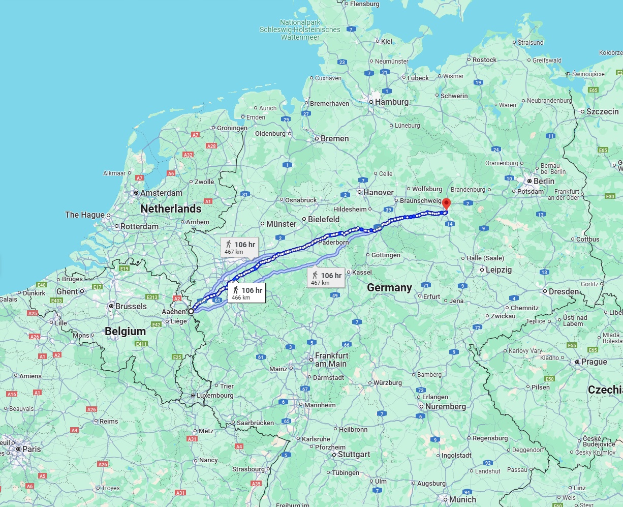 Anreise von Aachen Zu Magdeburg Über 
