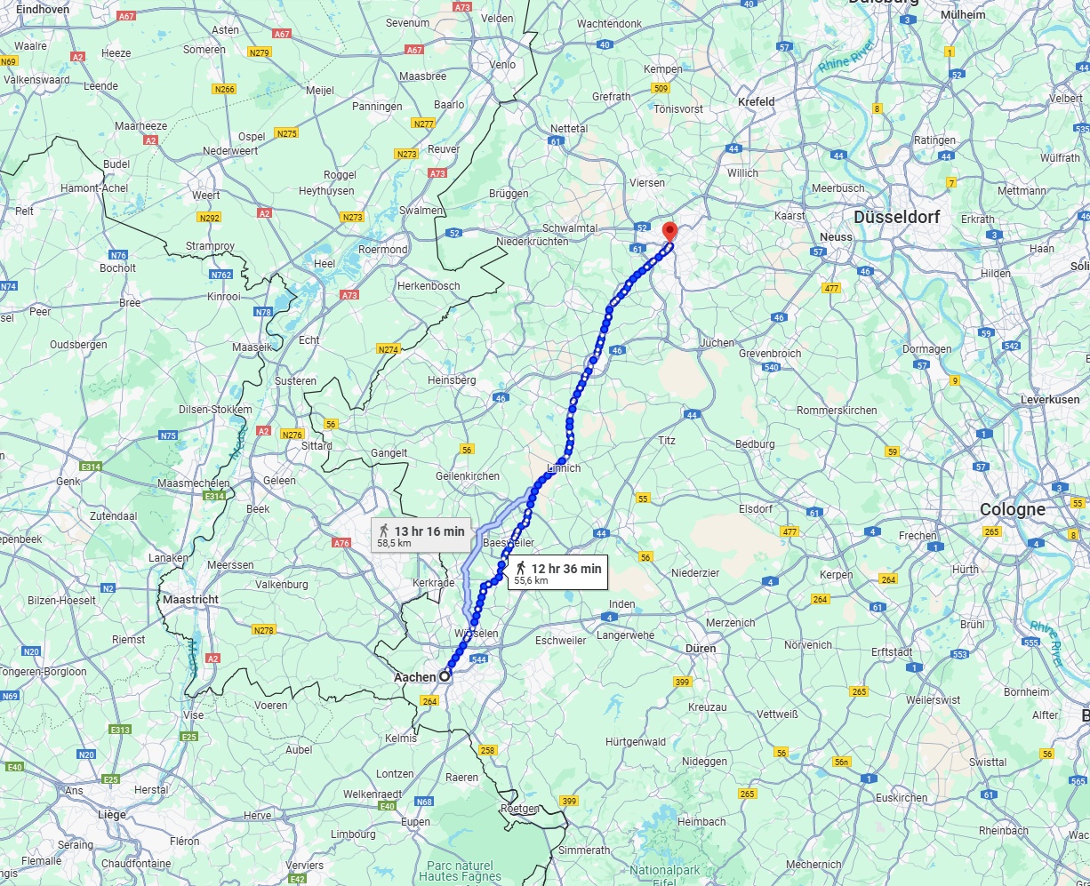 Anreise von Aachen Zu Mönchengladbach Über 