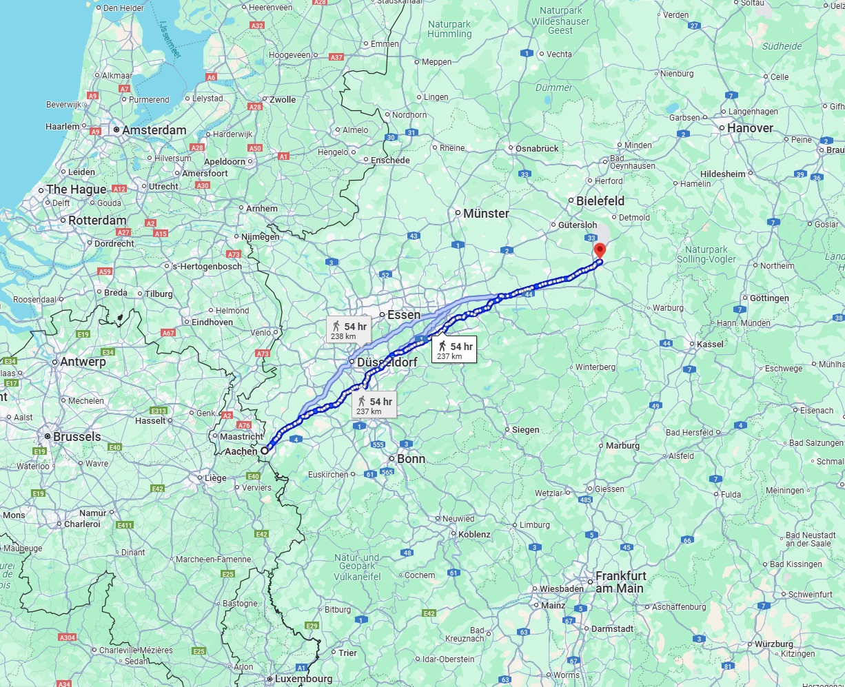 Anreise von Aachen Zu Paderborn Über 
