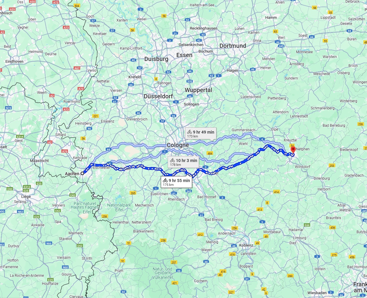 Anreise von Aachen Zu Siegen Über 