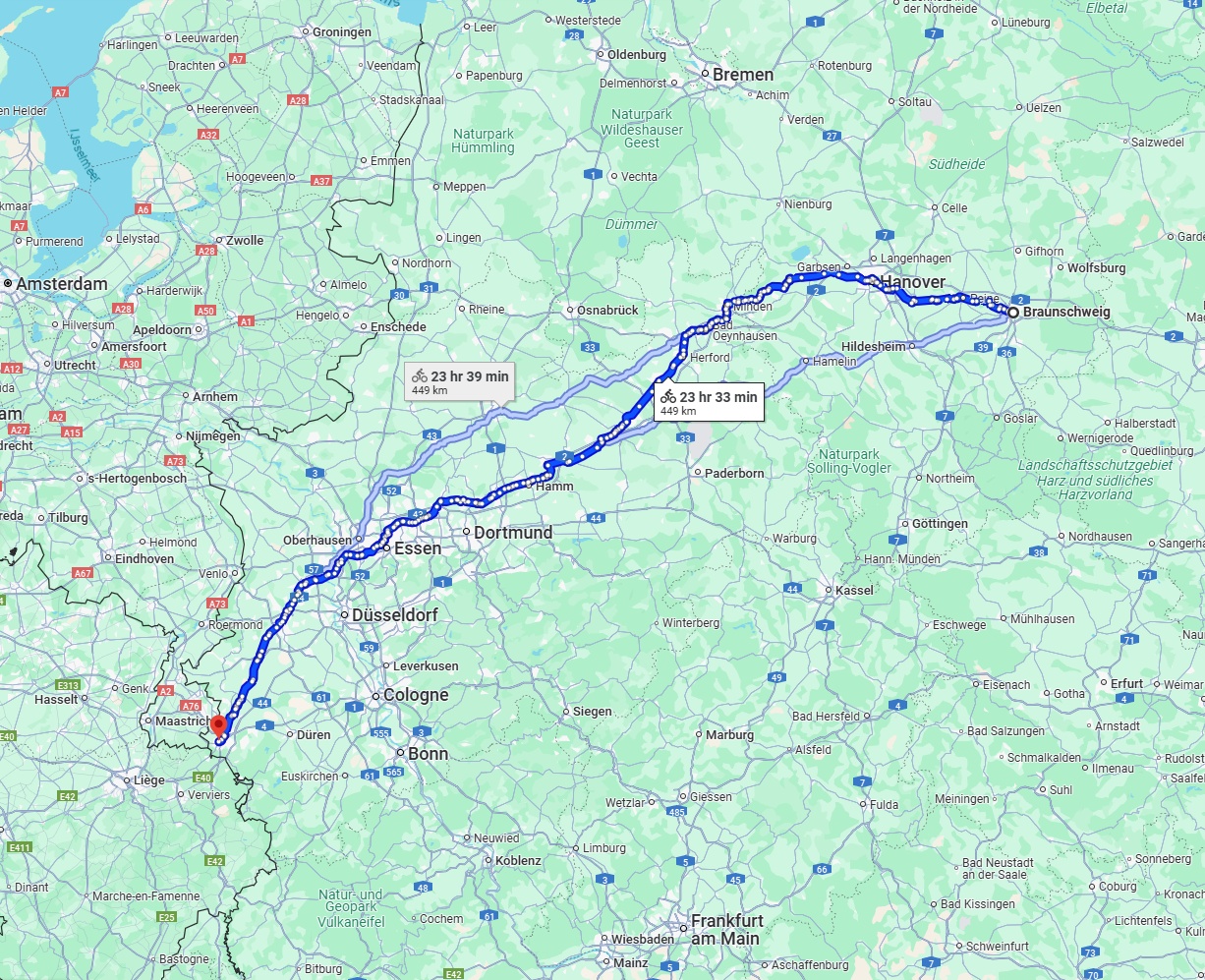 Anreise von Braunschweig Zu Aachen Über 