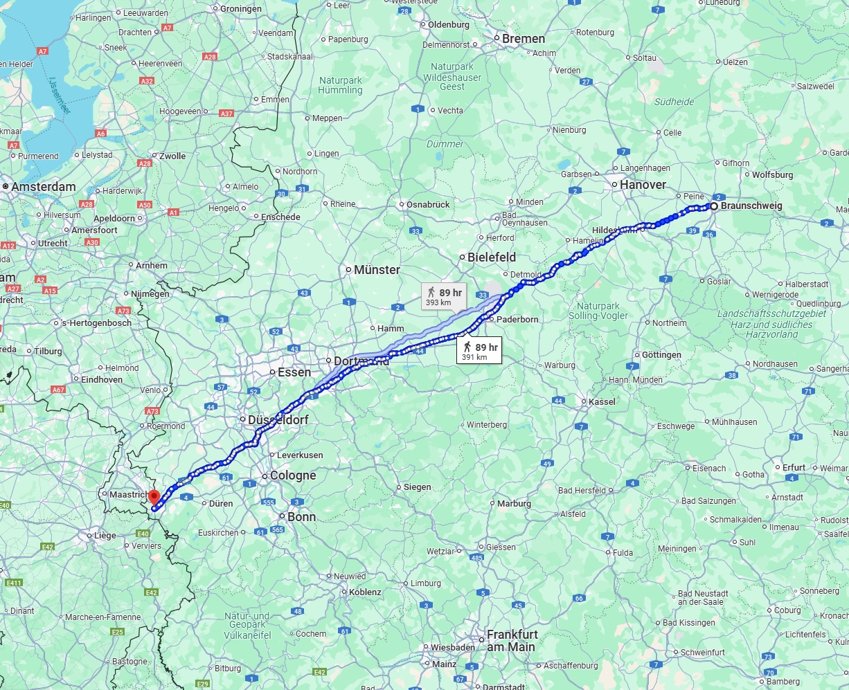 Anreise von Braunschweig Zu Aachen Über 