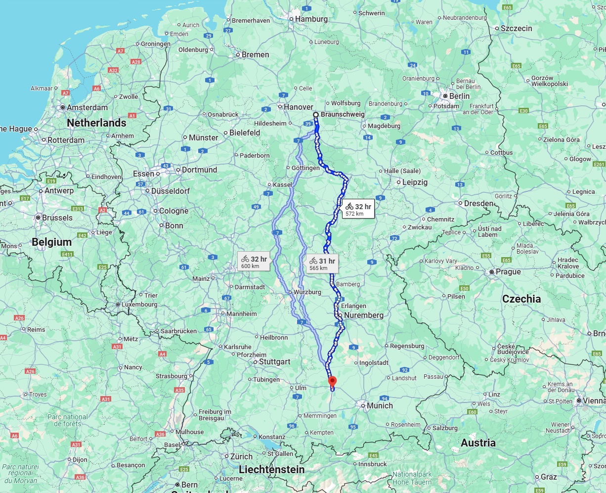 Anreise von Braunschweig Zu Augsburg Über 