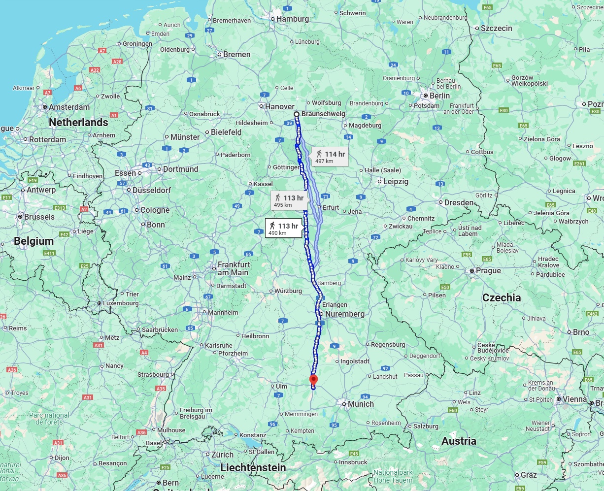 Anreise von Braunschweig Zu Augsburg Über 