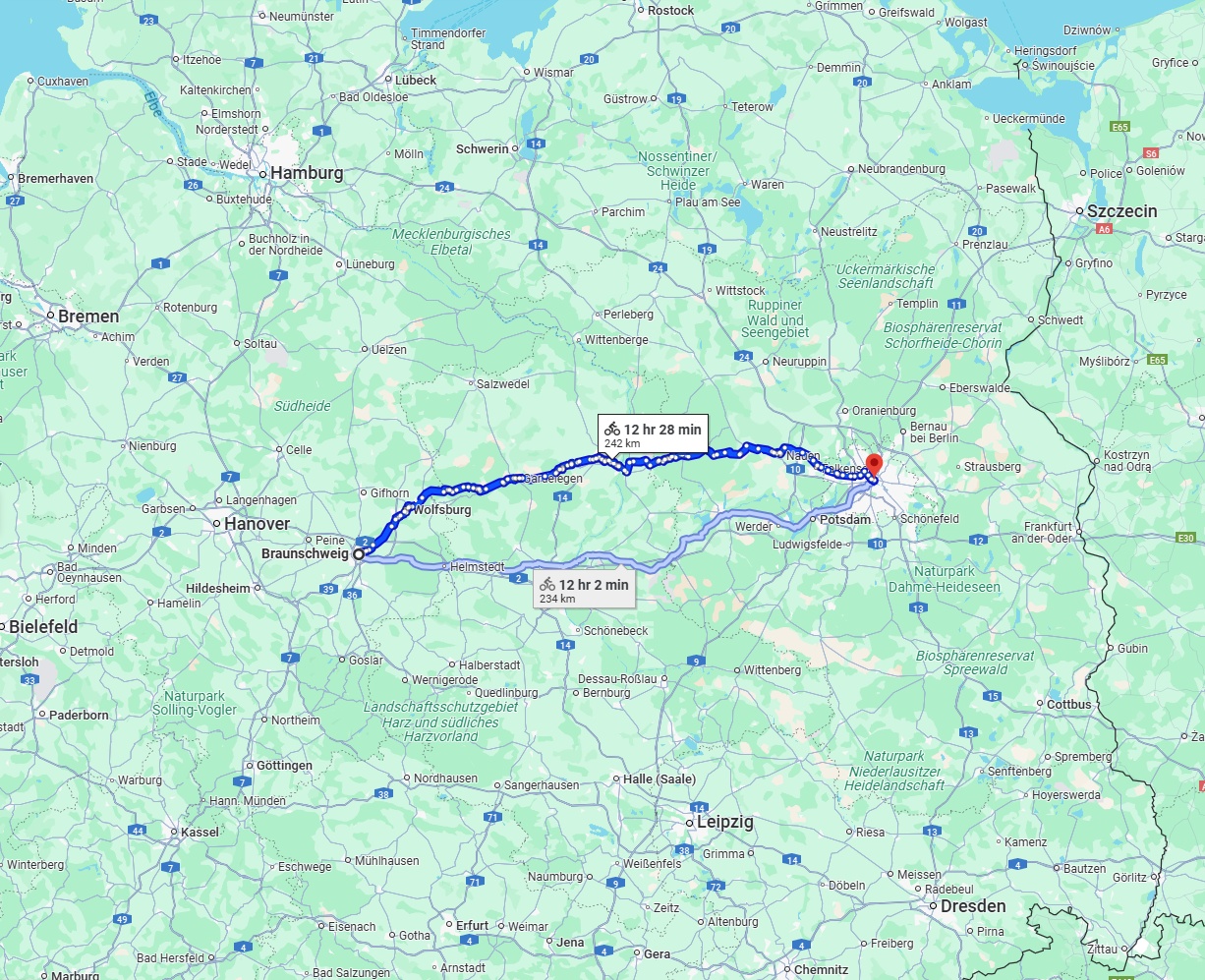 Anreise von Braunschweig Zu Berlin Über 