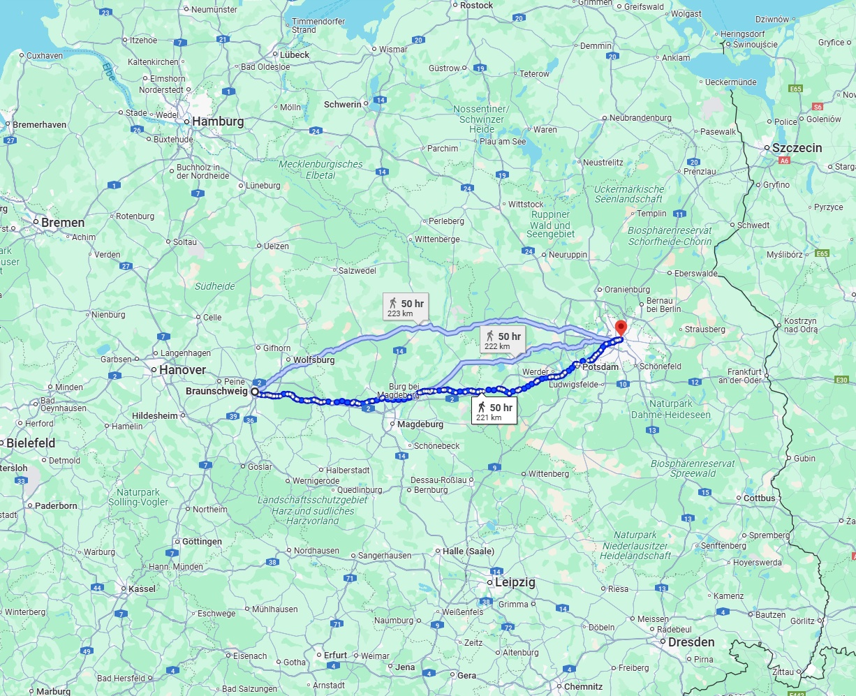 Anreise von Braunschweig Zu Berlin Über 