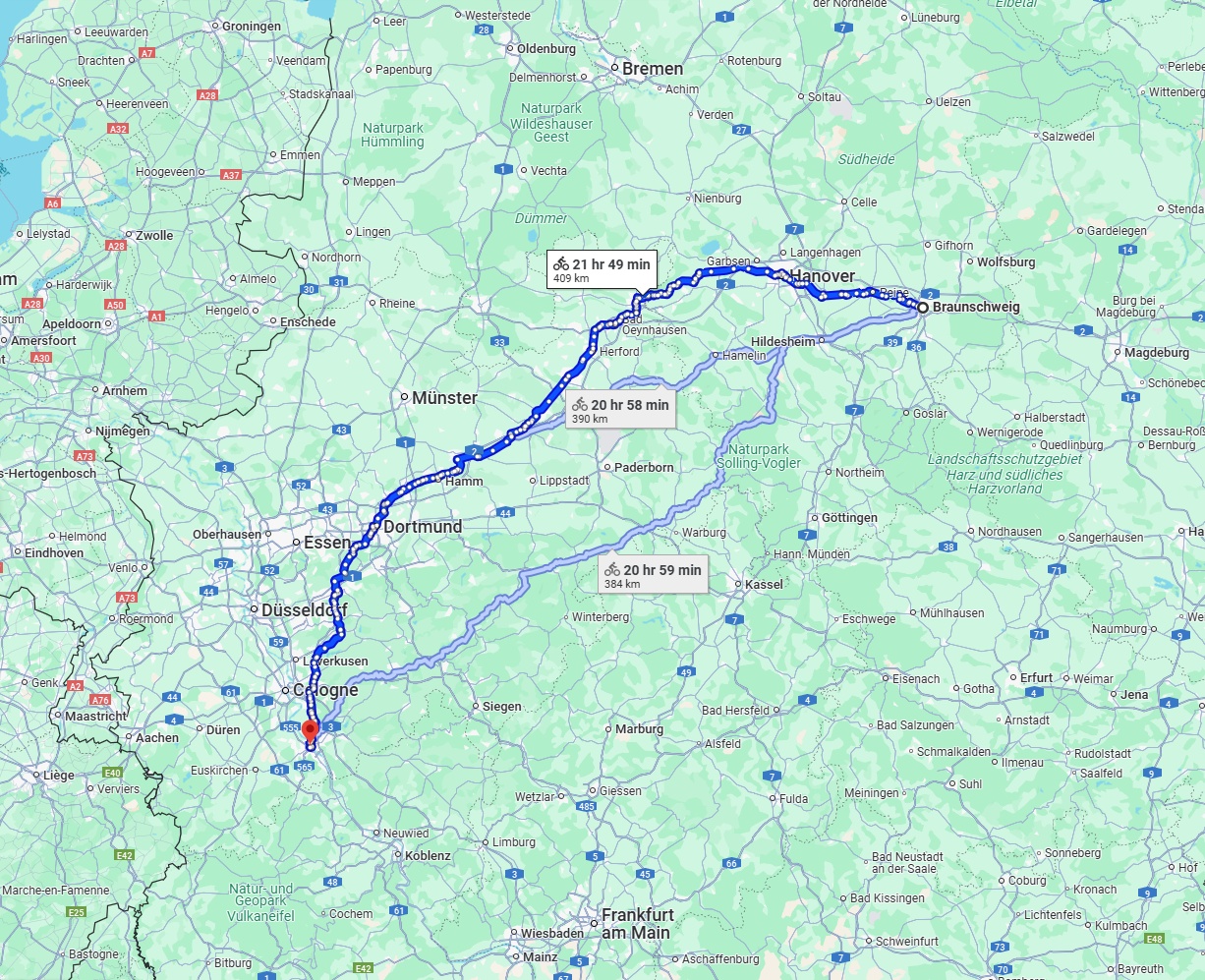 Anreise von Braunschweig Zu Bonn Über 