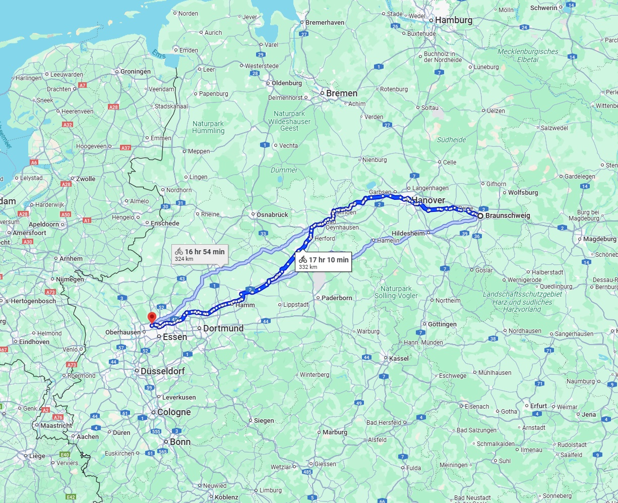 Anreise von Braunschweig Zu Bottrop Über 