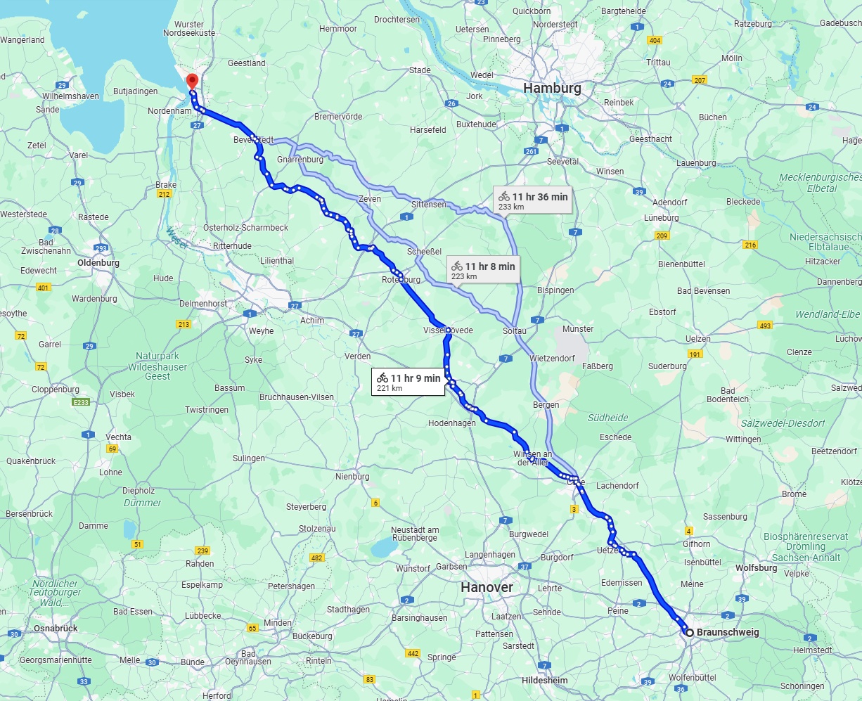 Anreise von Braunschweig Zu Bremerhaven Über 