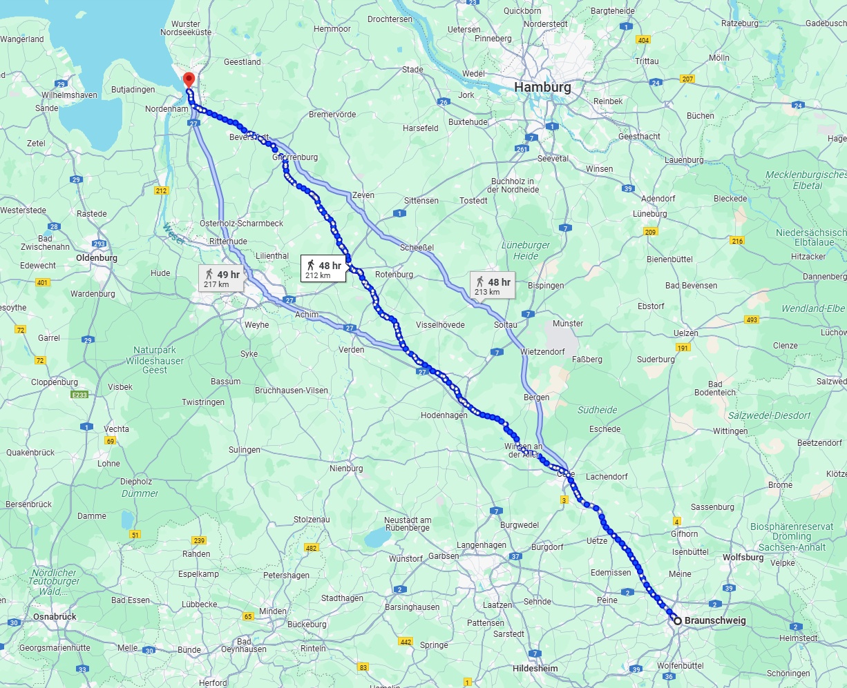 Anreise von Braunschweig Zu Bremerhaven Über 