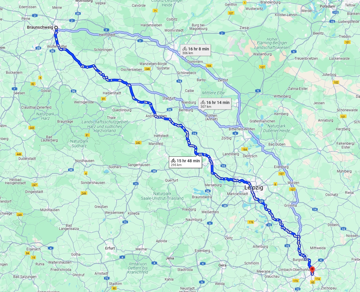 Anreise von Braunschweig Zu Chemnitz Über 