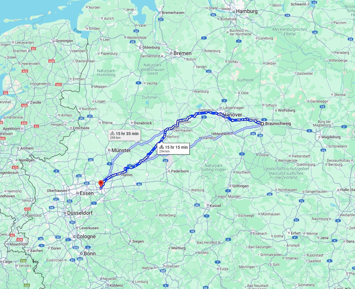 Anreise von Braunschweig Zu Dortmund Über 
