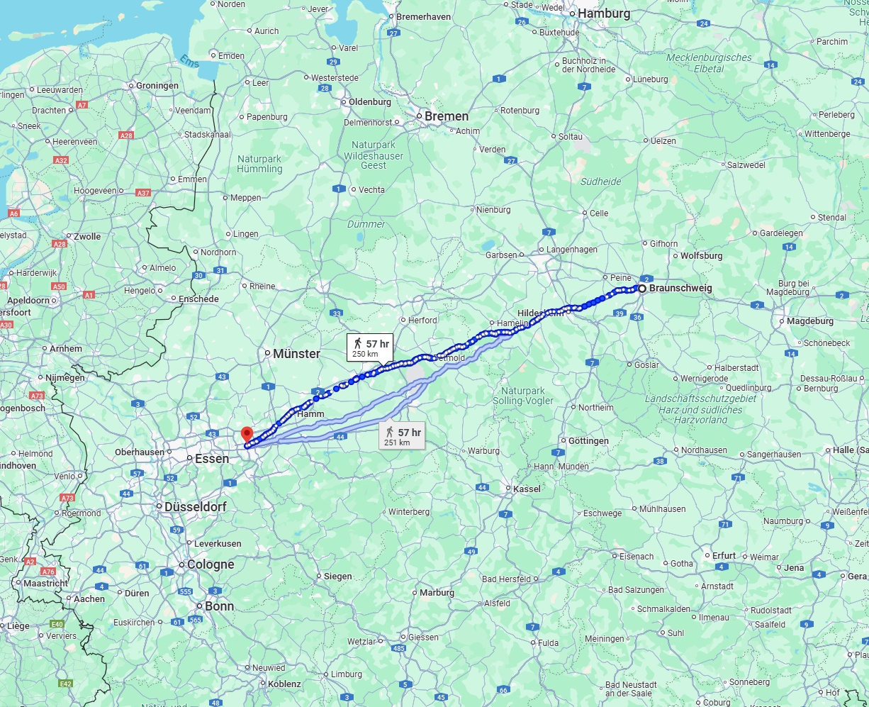 Anreise von Braunschweig Zu Dortmund Über 