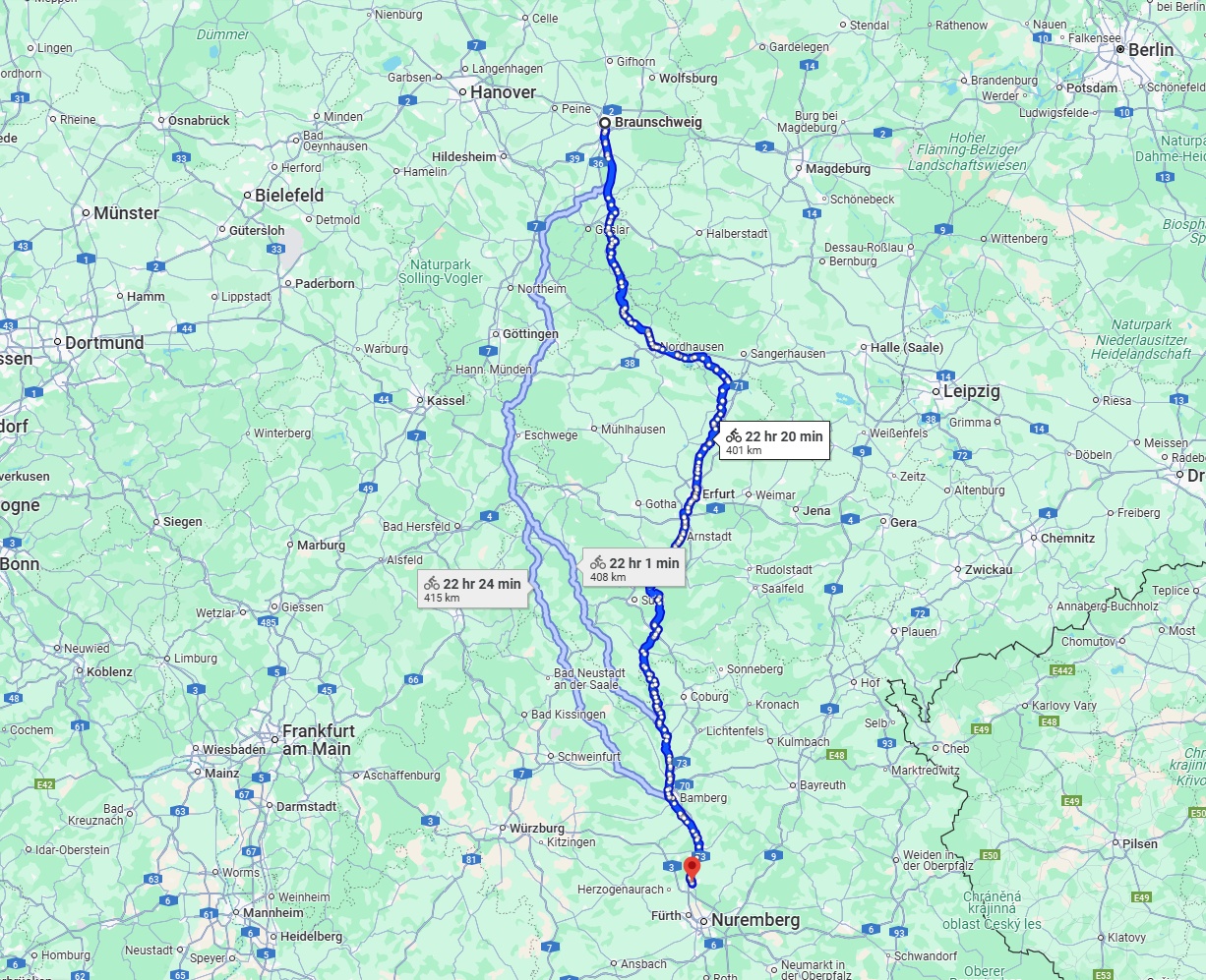 Anreise von Braunschweig Zu Erlangen Über 