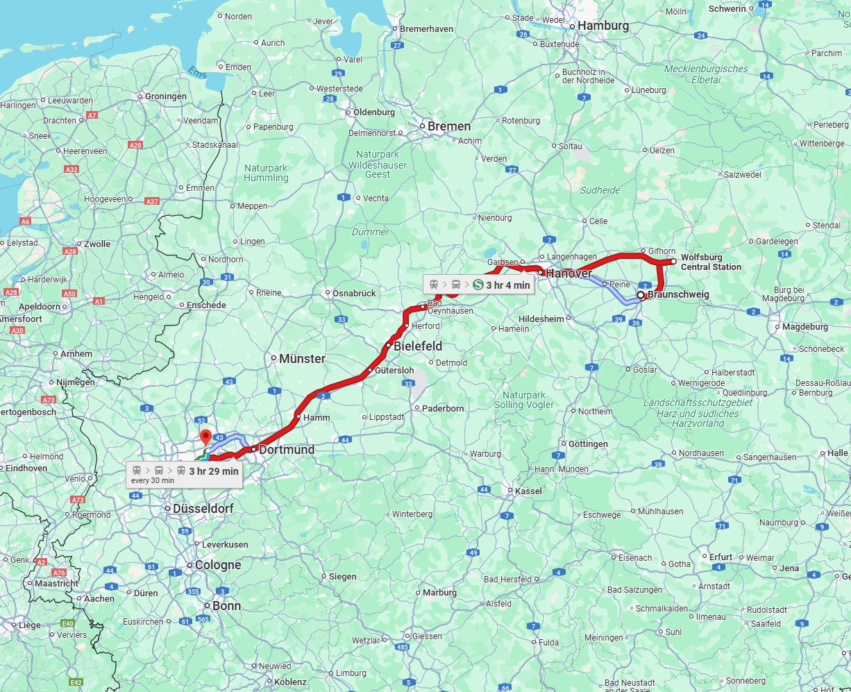 Anreise von Braunschweig Zu Gelsenkirchen Über 