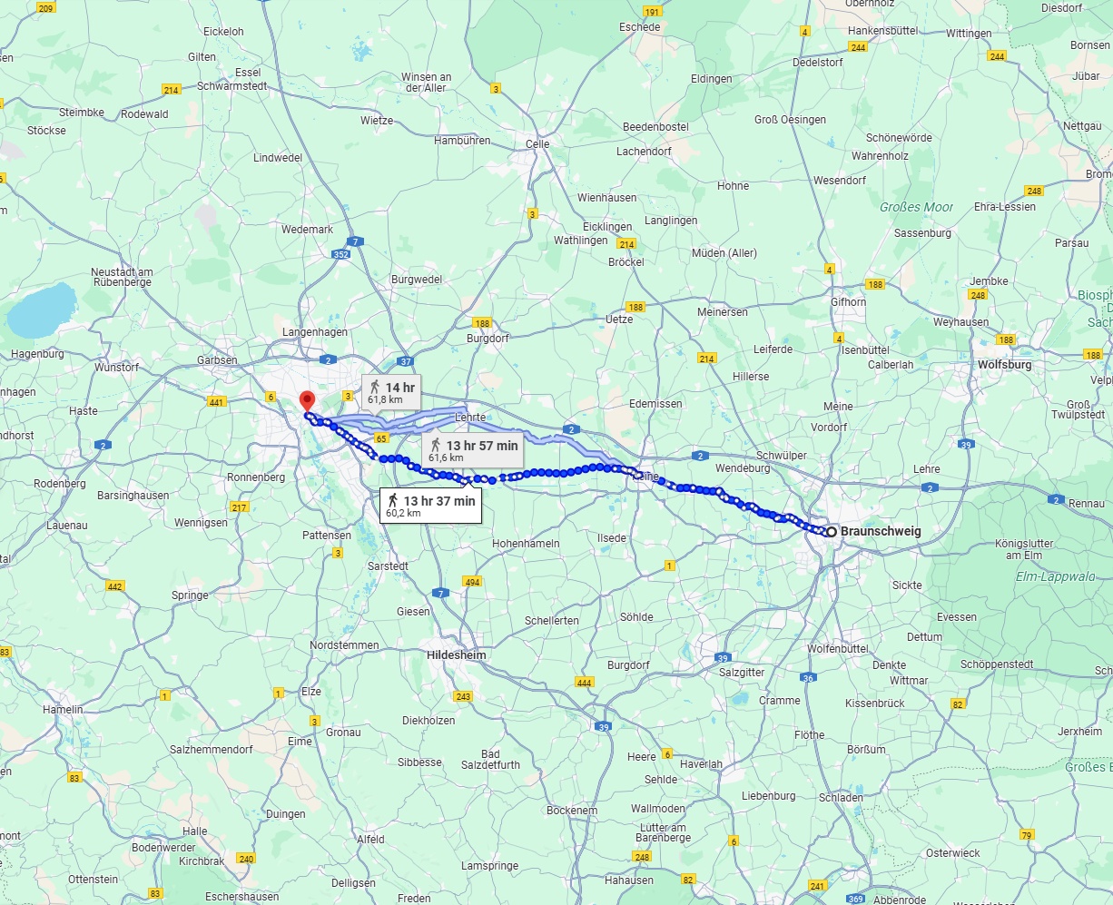 Anreise von Braunschweig Zu Hannover Über 