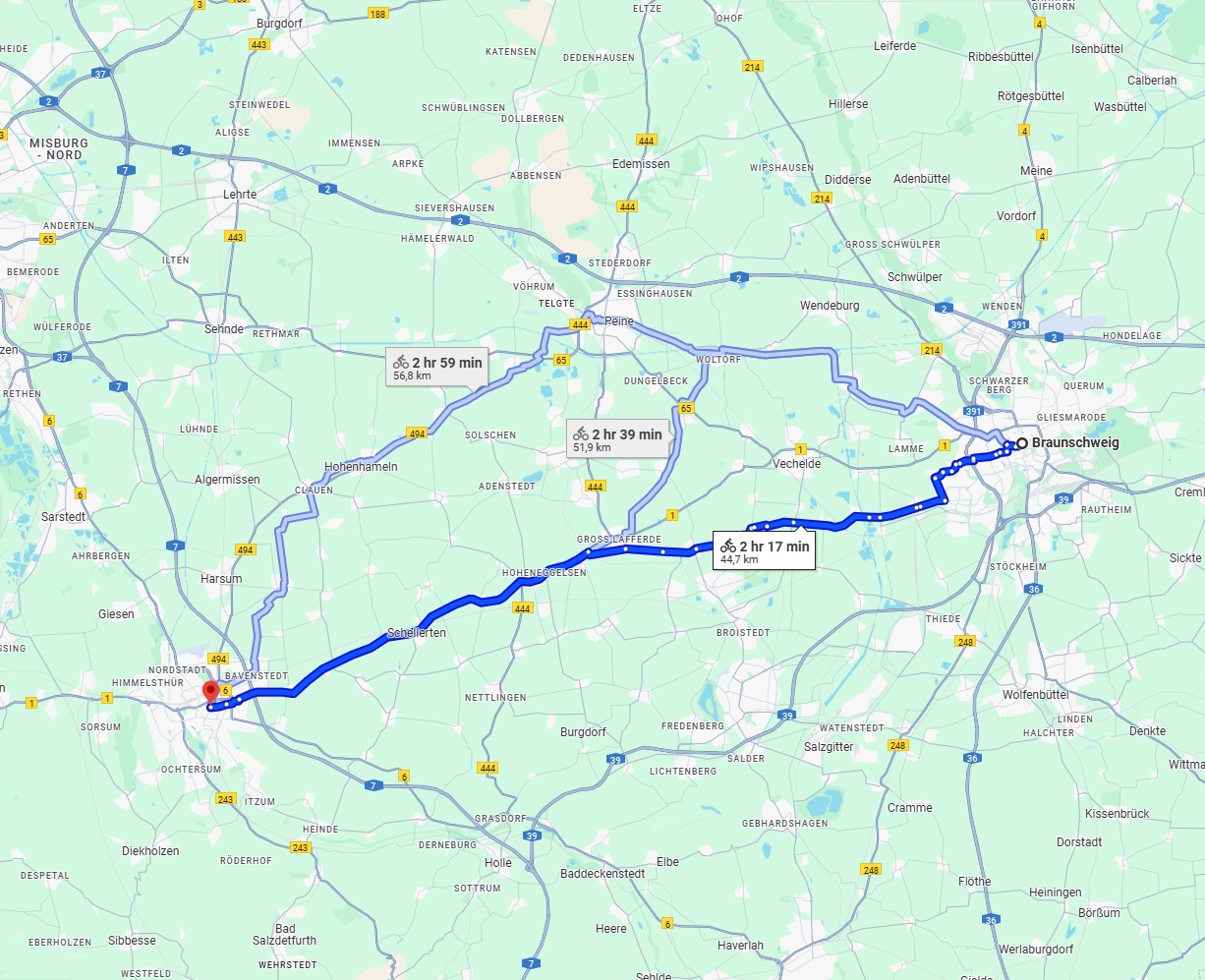 Anreise von Braunschweig Zu Hildesheim Über 