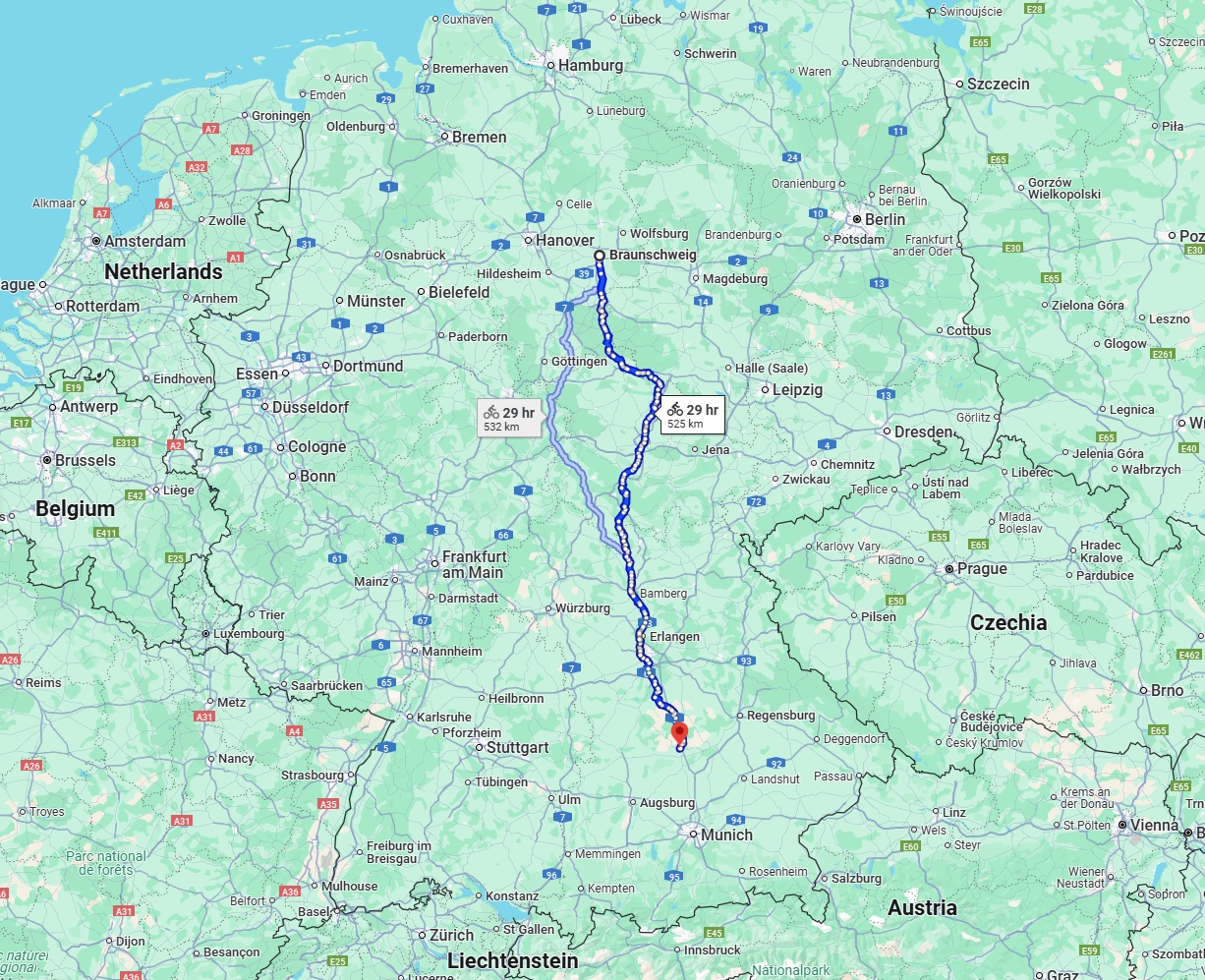 Anreise von Braunschweig Zu Ingolstadt Über 