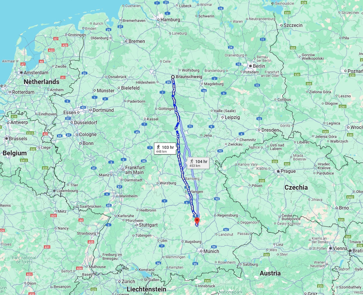 Anreise von Braunschweig Zu Ingolstadt Über 
