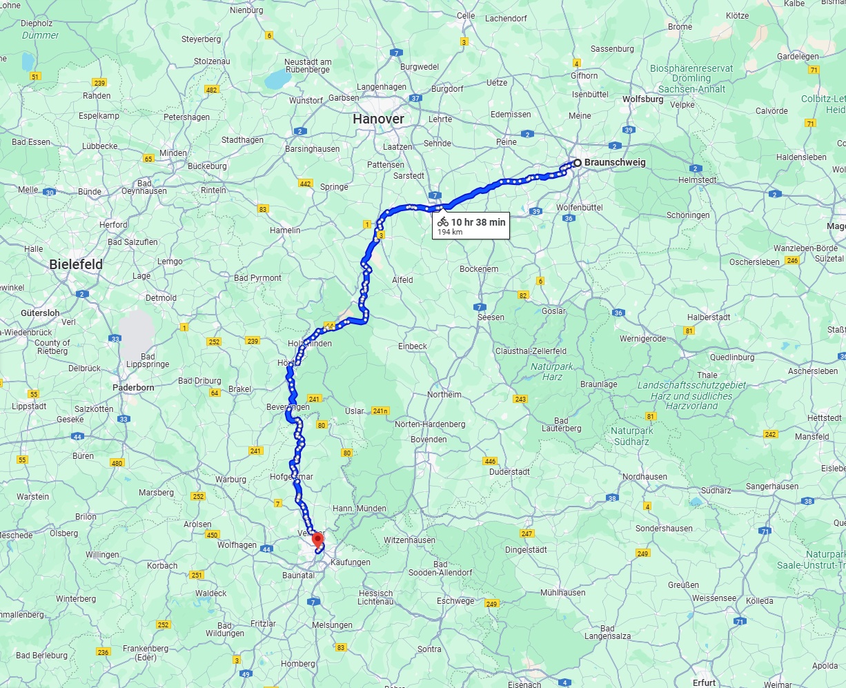 Anreise von Braunschweig Zu Kassel Über 