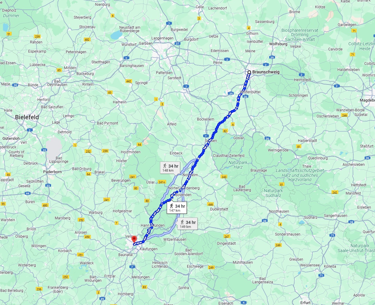 Anreise von Braunschweig Zu Kassel Über 