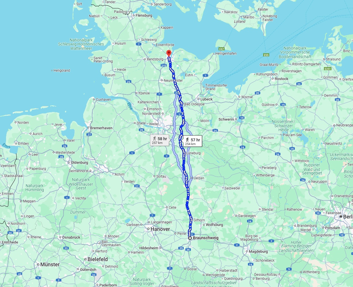 Anreise von Braunschweig Zu Kiel Über 