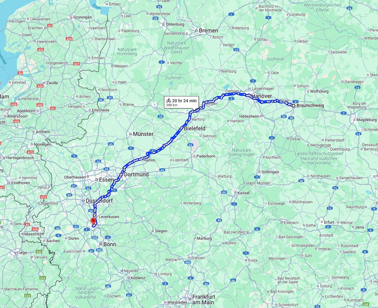 Anreise von Braunschweig Zu Köln Über 