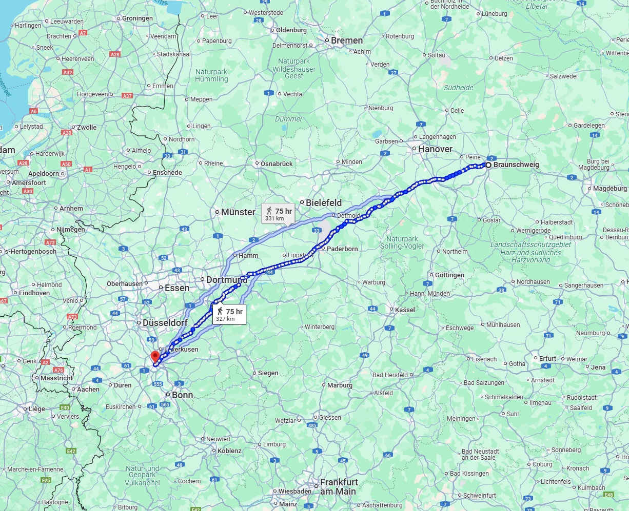 Anreise von Braunschweig Zu Köln Über 