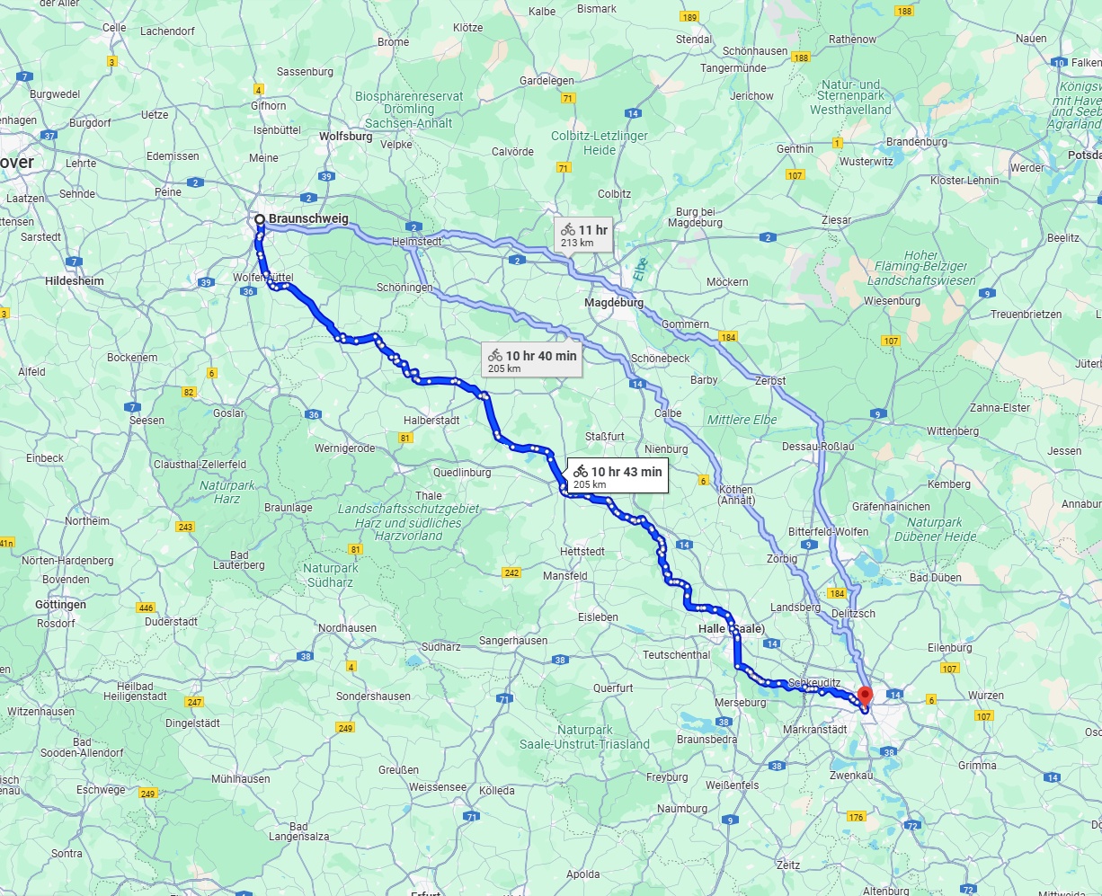 Anreise von Braunschweig Zu Leipzig Über 