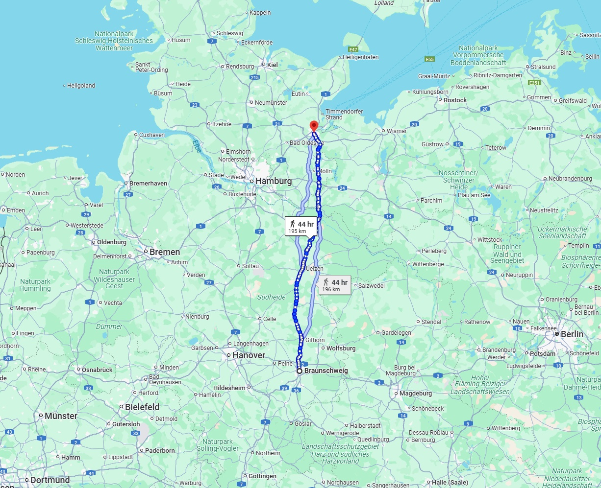 Anreise von Braunschweig Zu Lübeck Über 