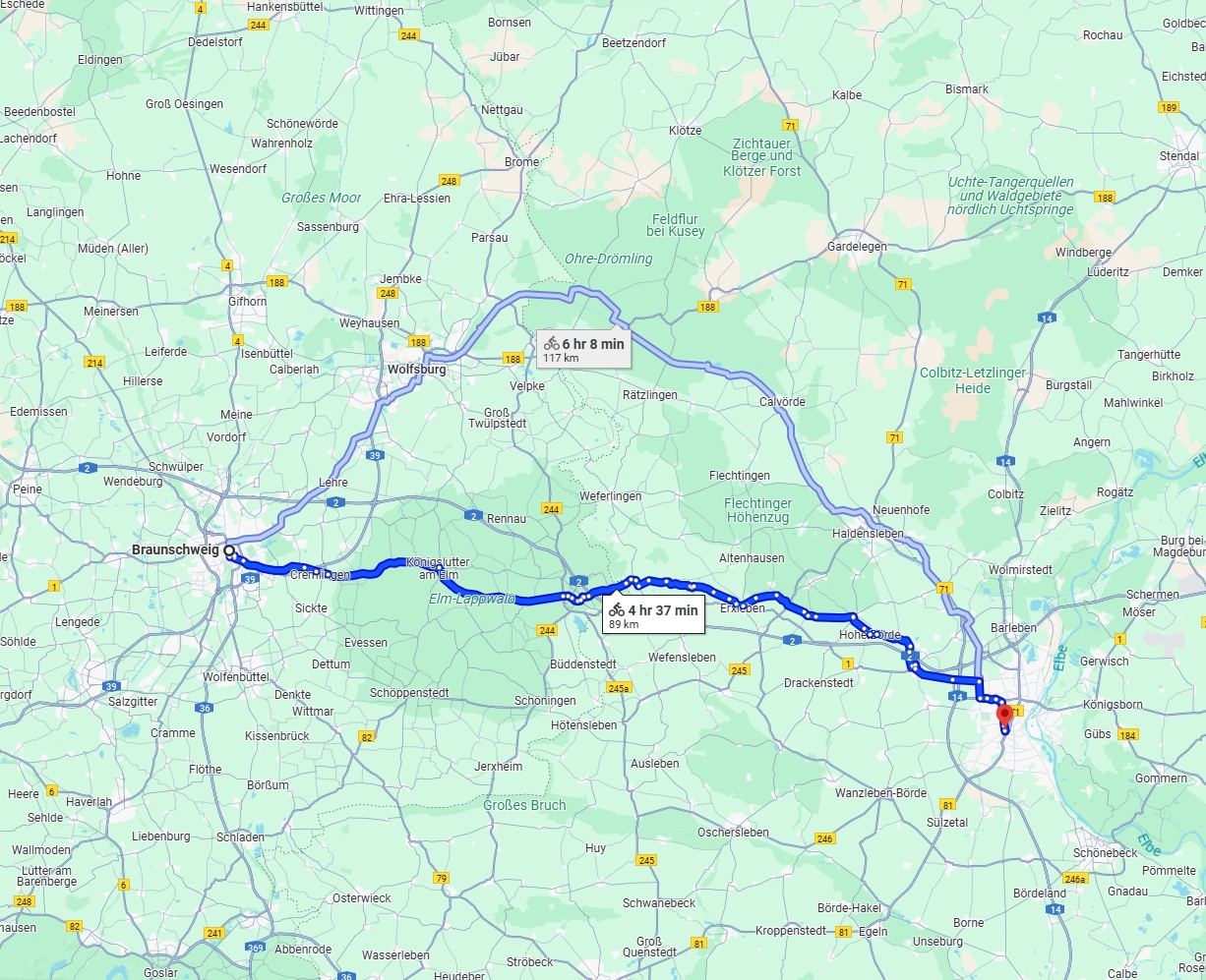 Anreise von Braunschweig Zu Magdeburg Über 