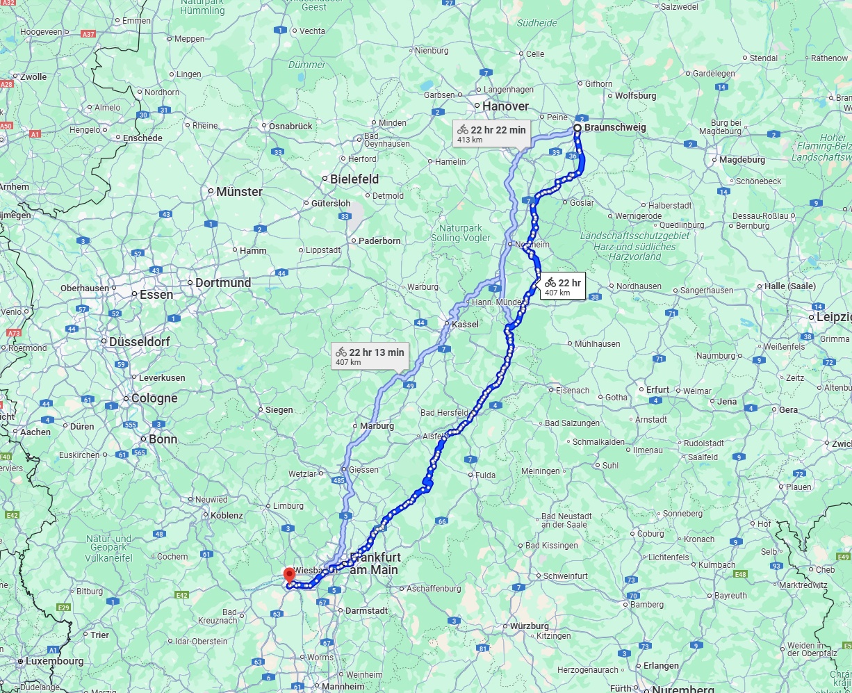 Anreise von Braunschweig Zu Mainz Über 