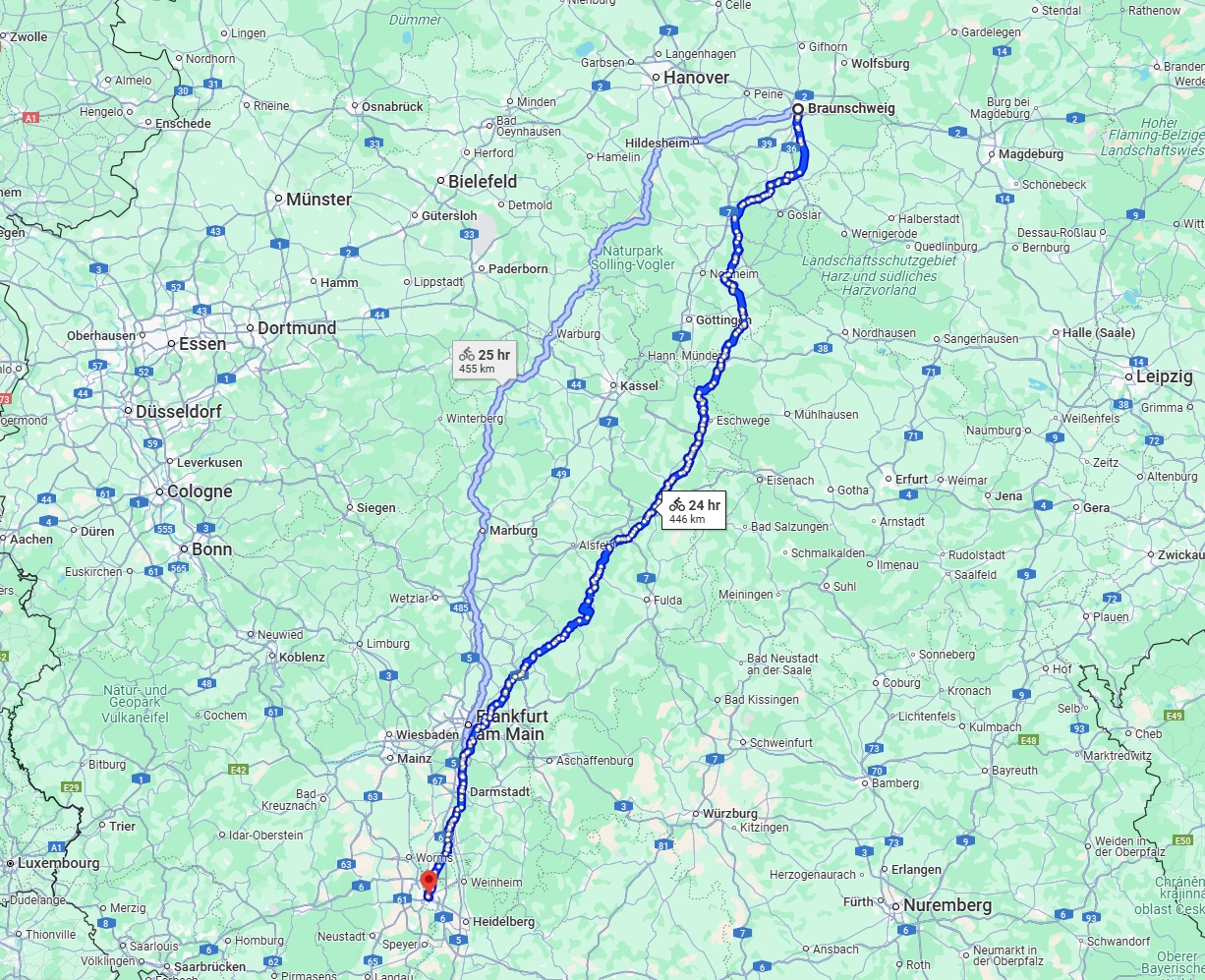 Anreise von Braunschweig Zu Mannheim Über 