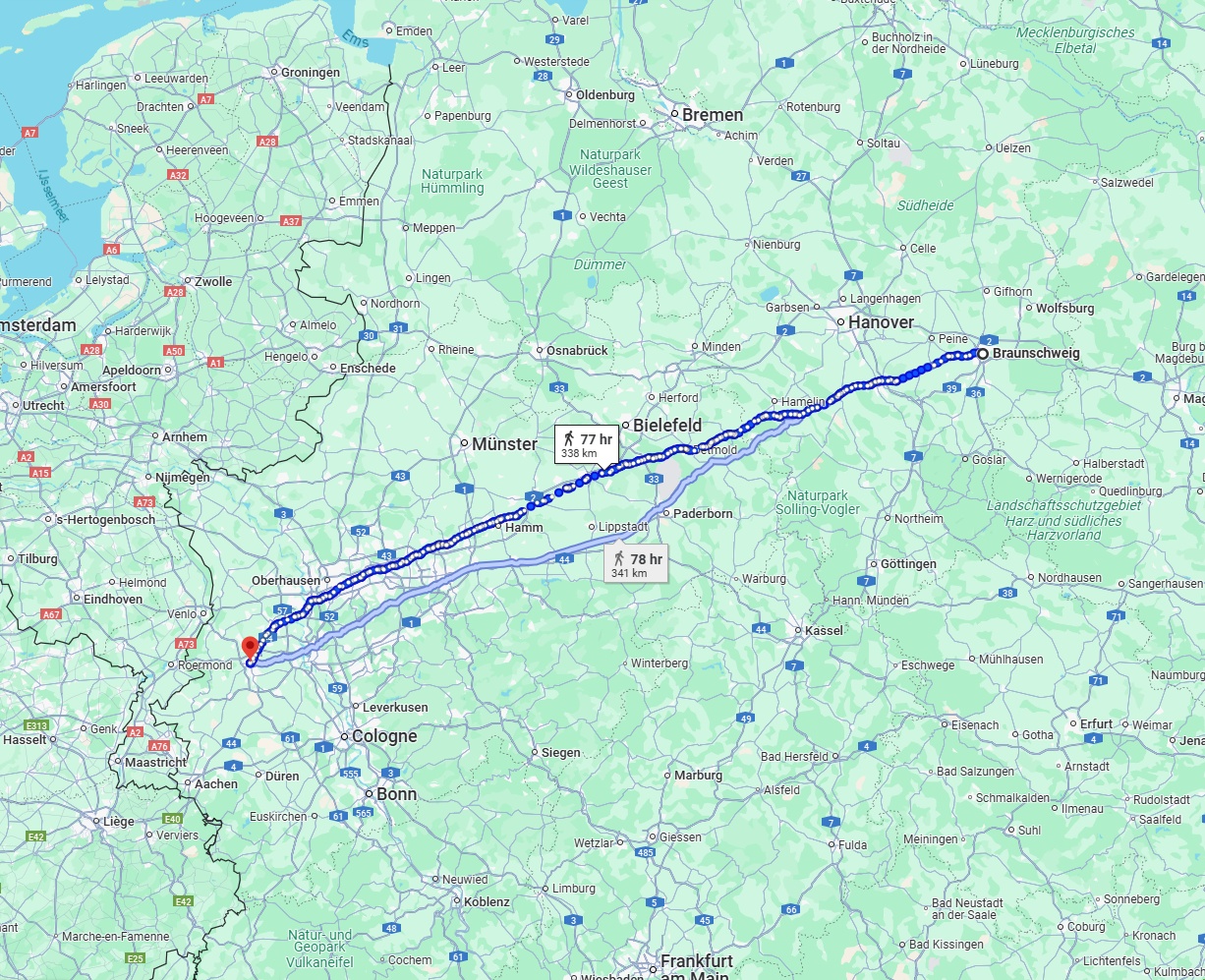 Anreise von Braunschweig Zu Mönchengladbach Über 