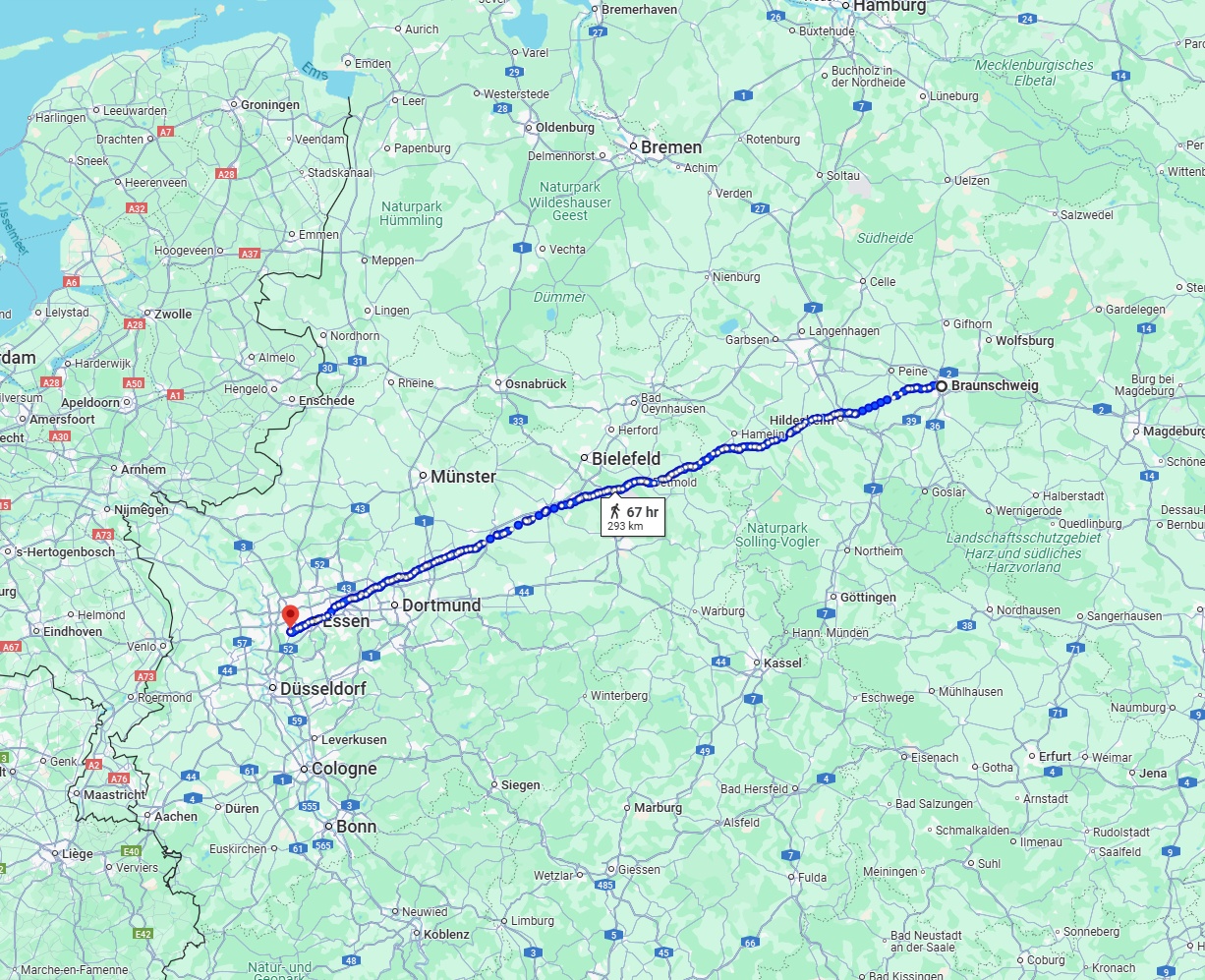 Anreise von Braunschweig Zu Mülheim an der Ruhr Über 