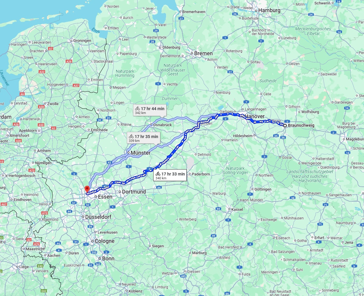 Anreise von Braunschweig Zu Oberhausen Über 