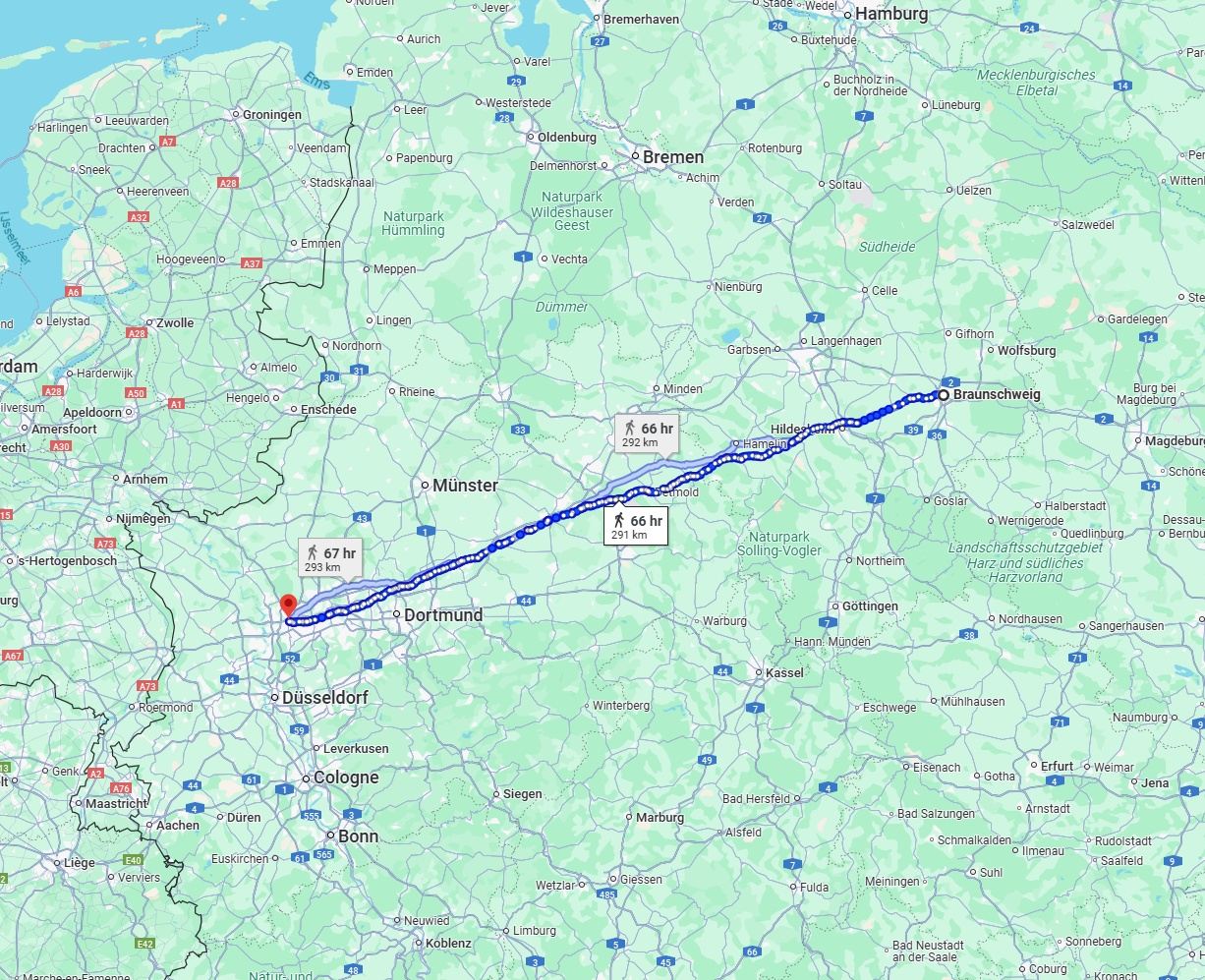 Anreise von Braunschweig Zu Oberhausen Über 