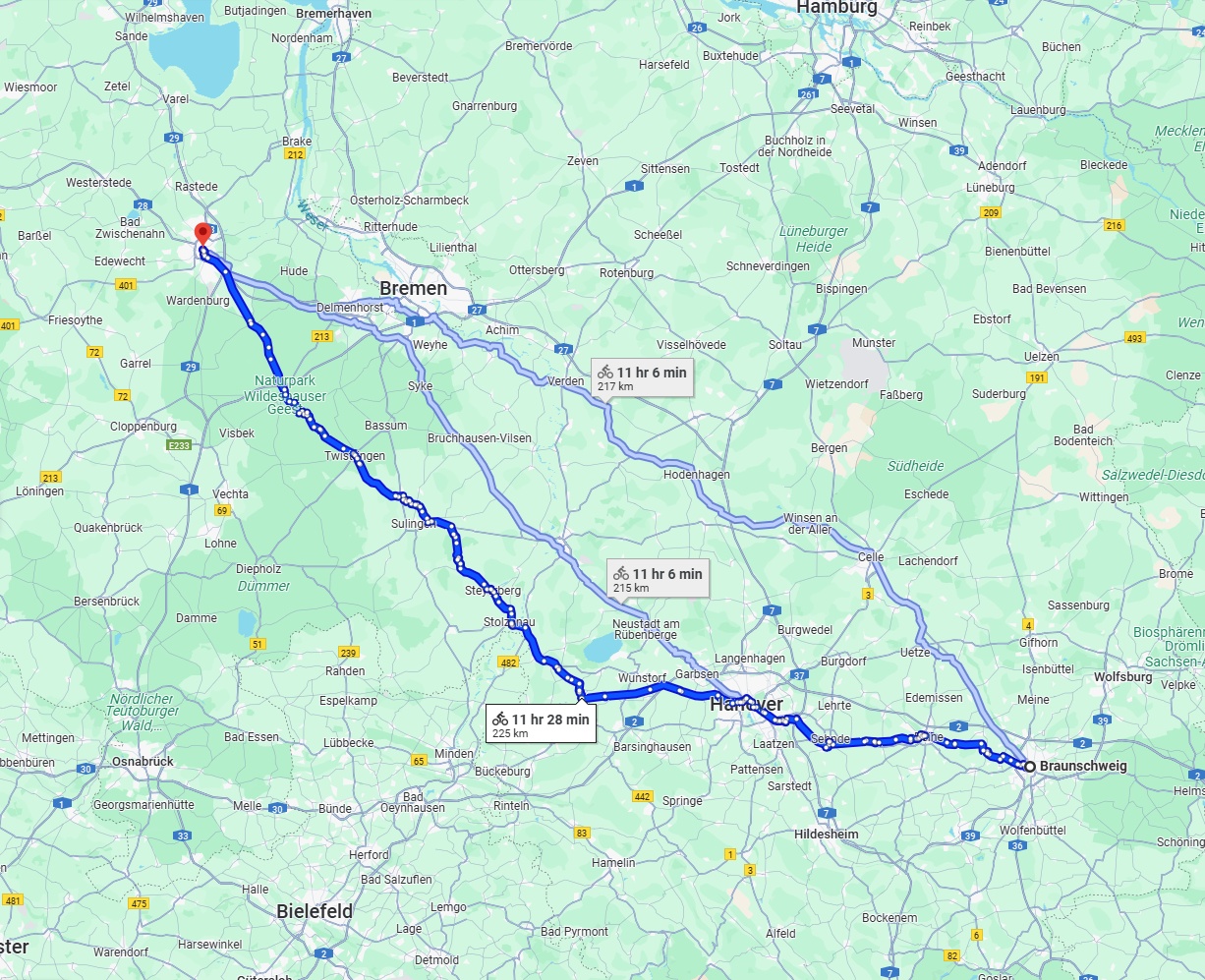 Anreise von Braunschweig Zu Oldenburg Über 