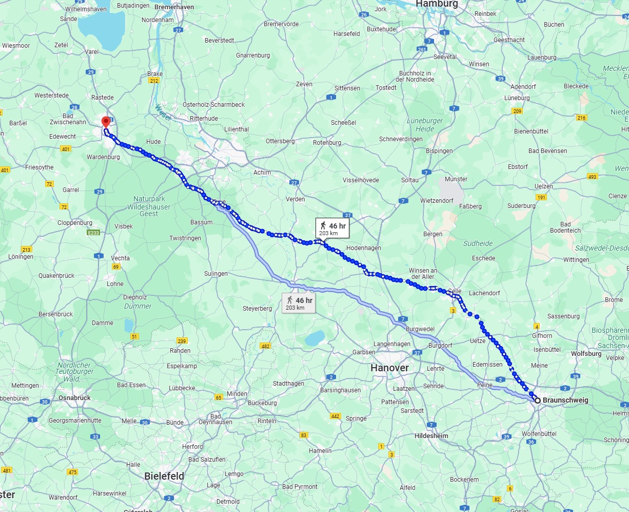 Anreise von Braunschweig Zu Oldenburg Über 