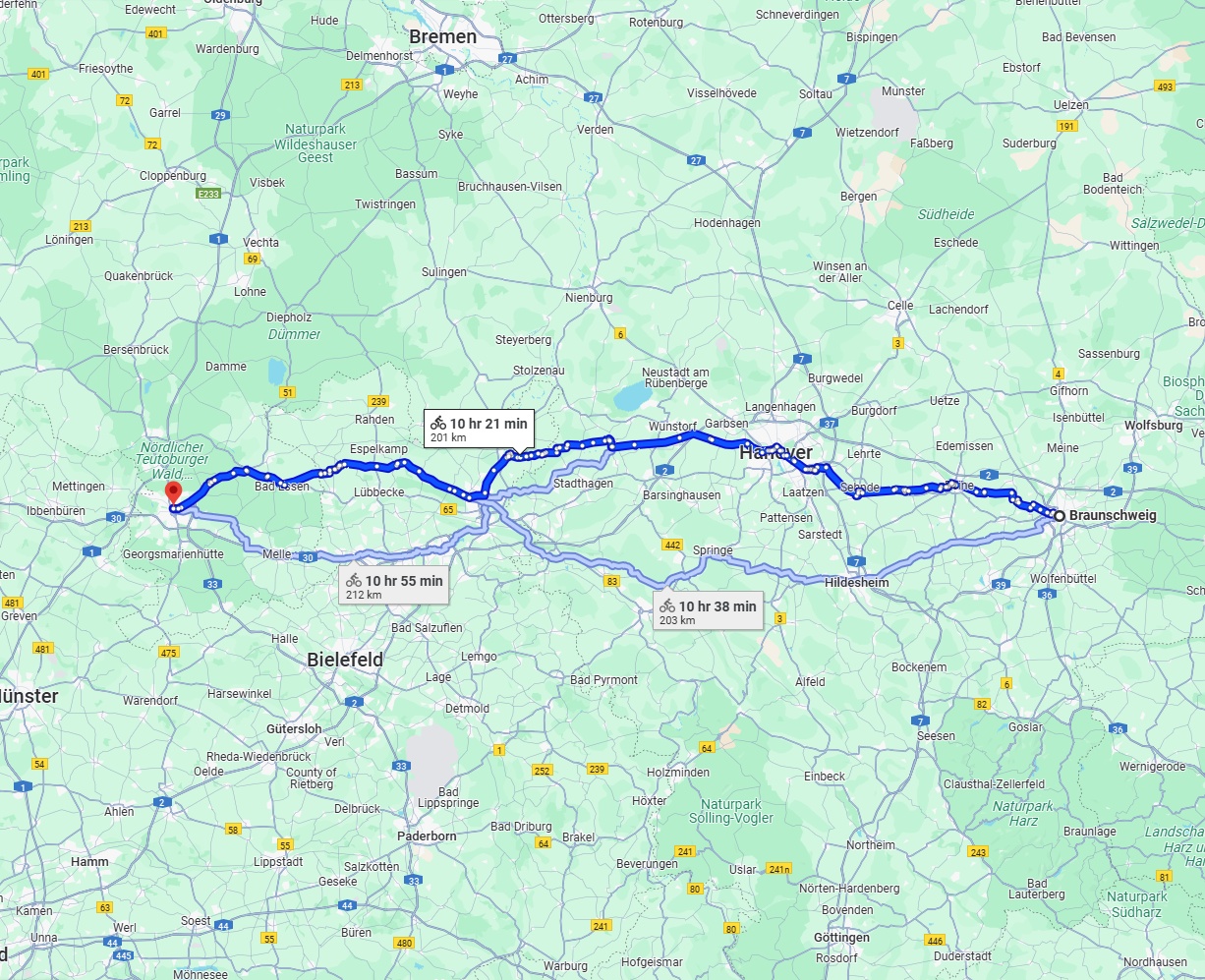 Anreise von Braunschweig Zu Osnabrück Über 
