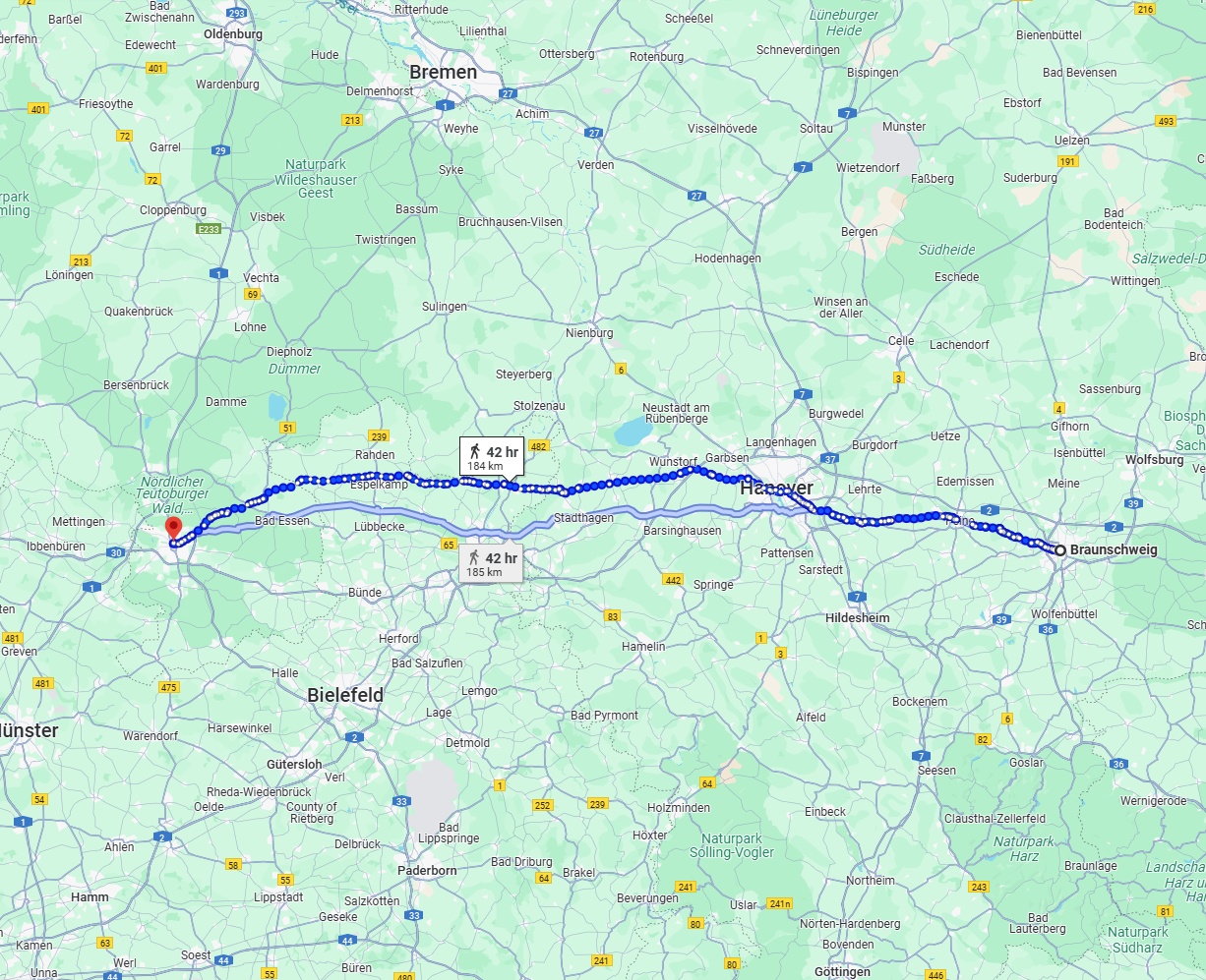 Anreise von Braunschweig Zu Osnabrück Über 