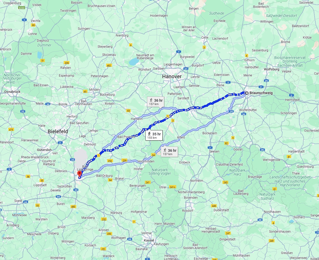 Anreise von Braunschweig Zu Paderborn Über 