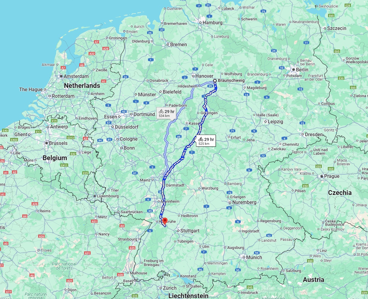 Anreise von Braunschweig Zu Pforzheim Über 